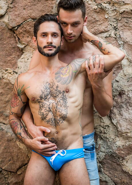 ベルギーのハンキーな男デイモン・ハートとロッド・フォゴは屋外でフィストファックしながらアナルセックスをする