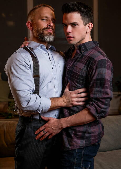 Lucas Entertainment: Pretty american guys superstud Dakota Payne and beefcake Dirk Caber have a hot couple scene