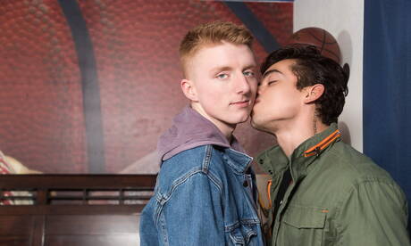 Latin tough guy Ashton Summers and muscular Richie West have a hot sex