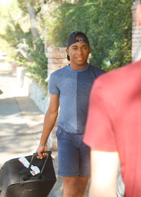 Helix Studios: Colombian young Aiden Garcia and ebony muscular Marcell Tykes in hot interracial anal sex outdoor