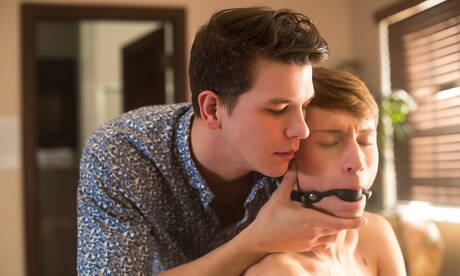 American young boy Johnny Hands and hot twink Chase Williams in butt spanking