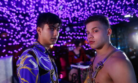 Hot buddies Joey Mills, Corbin Colby and Angel Rivera in hot groupsex