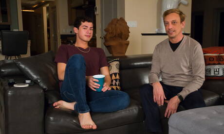 Helix Studios: American pretty boy Ashtin Bates undressing and showing tight ass