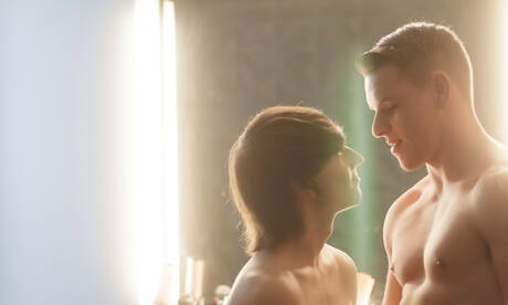 Hot american dudes young boy Cole Claire and bodybuilder Shane Cook in hot homosexual action