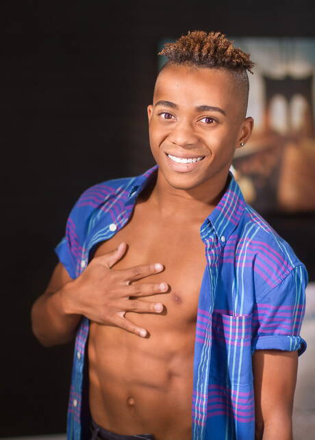 Helix Studios: Ebony husky guy Marcell Tykes and young Adrian Kelley in hot ass fuck action outside