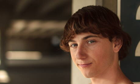 American young dude Cole Claire jack off with dildo outdoor