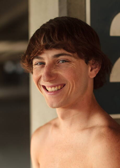 American young dude Cole Claire jack off with dildo outdoor