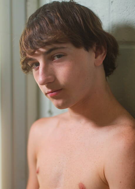 American young dude Cole Claire jack off with dildo outdoor