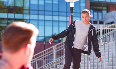 Hot american boys beautiful boy Noah White and young boy Wes Campbell love each other outdoor