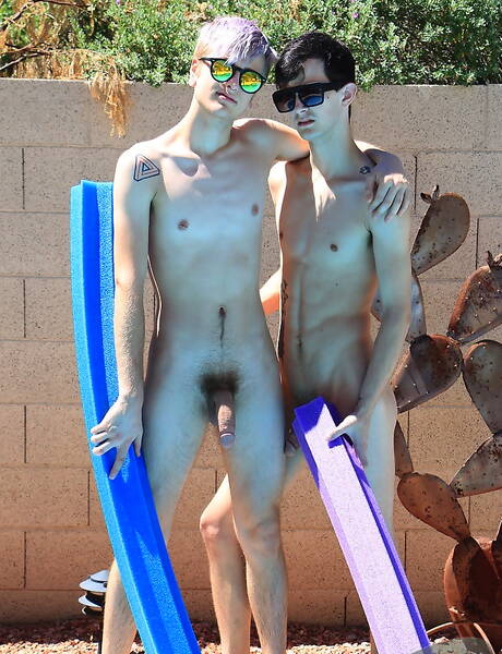 Casper Robinson, Jason Valencia, Scott Alexander, Carmen Delano, Tyler Thayer, Jessie Douglas in twink orgy at the pool