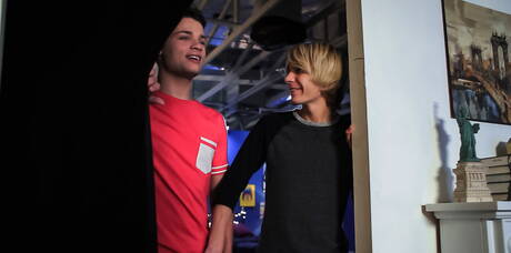 Two american dudes pretty boy Kyle Ross and pretty boy Ryan Bailey in hot homosexual action