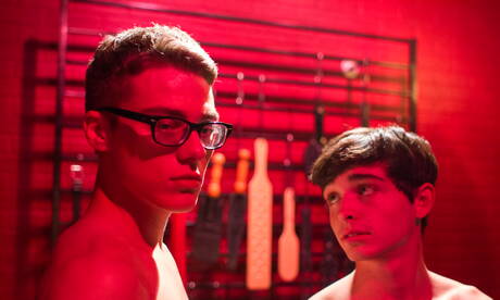 帥氣的美國男孩，粗壯的Blake Mitchell和帥氣的Grayson Lange互相愛著