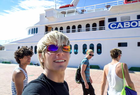 Hot guys Max Carter, Luke Allen and Kyle Ross sucking and screwing each other at the pool