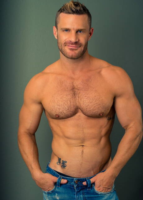 Helix Studios: Two american dudes twink Jessie Montgomery and beefy Landon Conrad banged each other