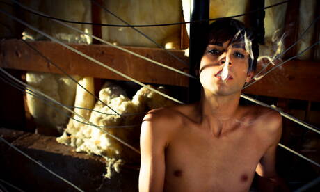 ナイスなダミアン・ウルフがチンポをしゃぶる