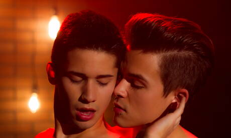 Two american dudes pretty boy Andy Taylor and pretty boy Liam Riley have a hot sex