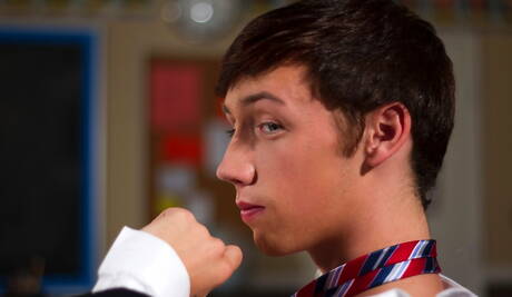 American young dude Daniel Bishop shows a beautiful body