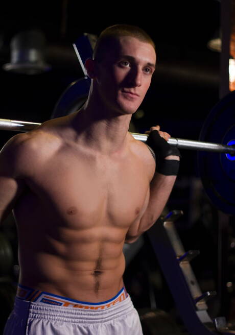 Helix Studios: American hunk Connor Kline wanking with sex toy