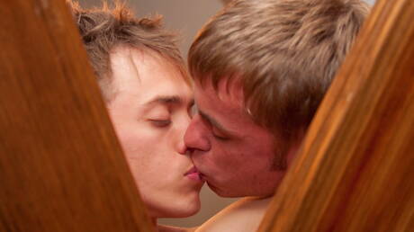 American young Marc Miles and young dude St. Andrews in hot anal sex