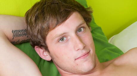 Helix Studios: American twink Keegan Adams undressing and showing his ass