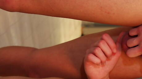 Sexy americans, young dude Skyelr Bleu and hot twink Chad Fitch in hot ass fuck action