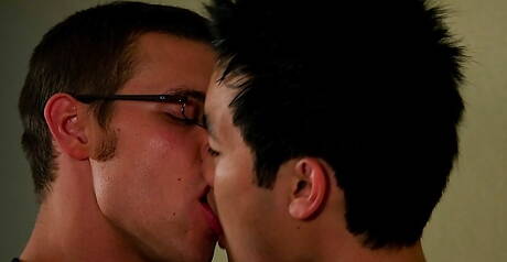 American superstud Paul Pratt and twink Miko in hard anal sex