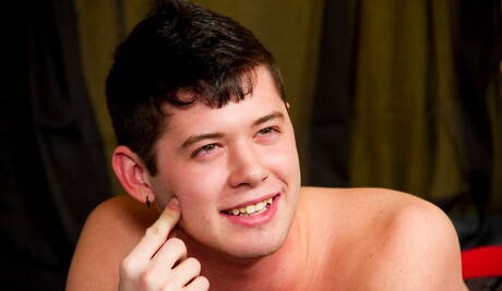 American young Chase Young wanking with sex toy