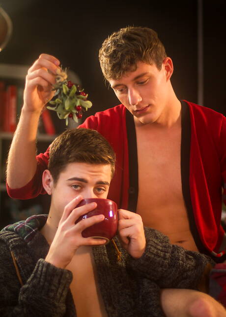 Gorący amerykańscy faceci, młodzieniec Cameron Parks i młody chłopak Joey Mills pokazują piękne ciało