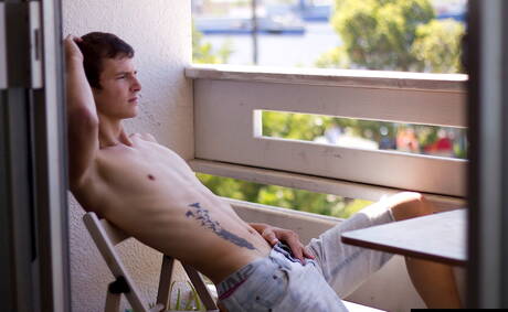 American hot twink Jasper Robinson masturbating