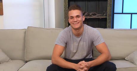 Bodybuilder Clive Phelps teasing his dick