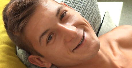 Der ungarische Kraftprotz Steve Harrelson hat Spaß