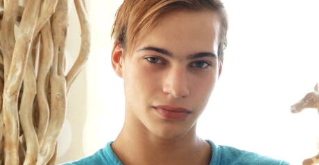 Belami Online: Young boy Baptiste Emry playing with cock in hot shower