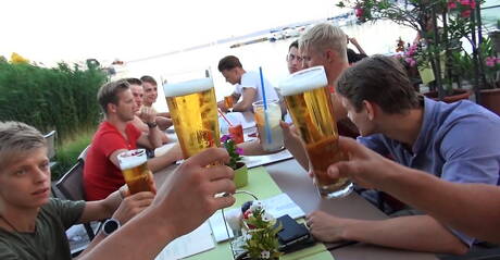 Belami Online: Sexy Adam Archuleta, Joel Birkin and Sven Basquiat have threesome anal sex outdoor