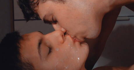 Hungarian twink Nino Valens and czech twink Jordan Faris fuck ass after blowjob