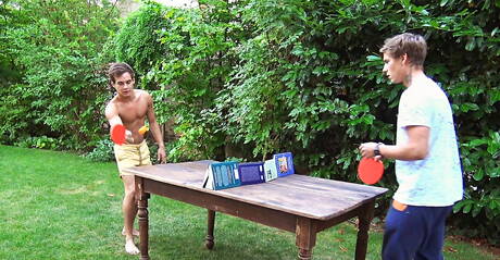 Young Helmut Huxley, Bastian Dufy and Kevin Warhol doing reality porn