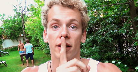 Young Helmut Huxley, Bastian Dufy and Kevin Warhol doing reality porn