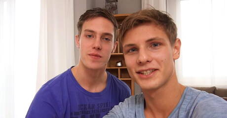 Czeski przystojniak Liam Efron i siłacz Paul Cavill w gorącym seksie analnym