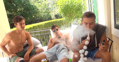 火辣學生男同性戀現實群交