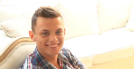 Beefcake Clement Garrel teasing his cock