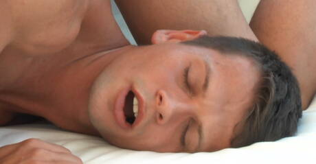 American tough guy Mick Lovell and slovakian strongman Rhys Jagger have anal sex outside