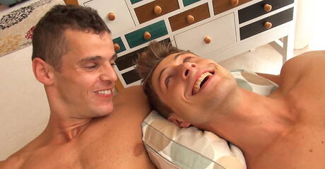 Czech stud Jack Harrer and slovak tough guy Manuel Rios have a hot couple sex