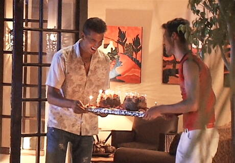 Two czech boys hunky guy Josh Elliot and muscular Brandon Manilow fuck ass after sucking outside