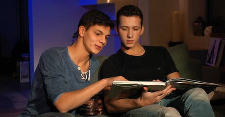 Hungarian beautiful boy Nino Valens and czech beautiful boy Raf Koons have a good anal sex