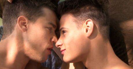 アメリカ人のイケメン、クリス・エヴァンスとロシア人のイケメン、アンドレイ・カレニンが屋外でオーラルセックスを楽しむ