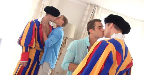 Kevin Warhol, Hoyt Kogan and Claude Sorel have great groupsex