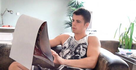 Belami Online: Hungarian hunky guy Vadim Farrell and czech well-built Phillipe Gaudin fuck after dick sucking