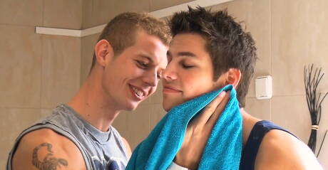 Belami Online: Hot czech dudes beefcake Adam Archuleta and muscular Steve Peyroux love each other