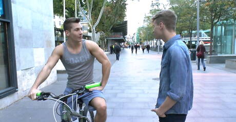 Belami Online: Hungarian beefy Jim Kerouac and american pretty boy Max Ryder have a good anal sex outside