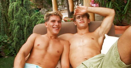 Hot czech guys hunky guy Dolph Lambert and beefy Roger Lambert have anal sex outdoor