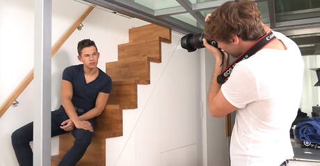 Czech beautiful boy Matt Thurman masturbating